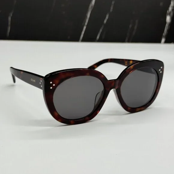 NEW CELINE CL40295F 52A HAVANA GRAY WOMEN SUNGLASSES CELINE display picture 2